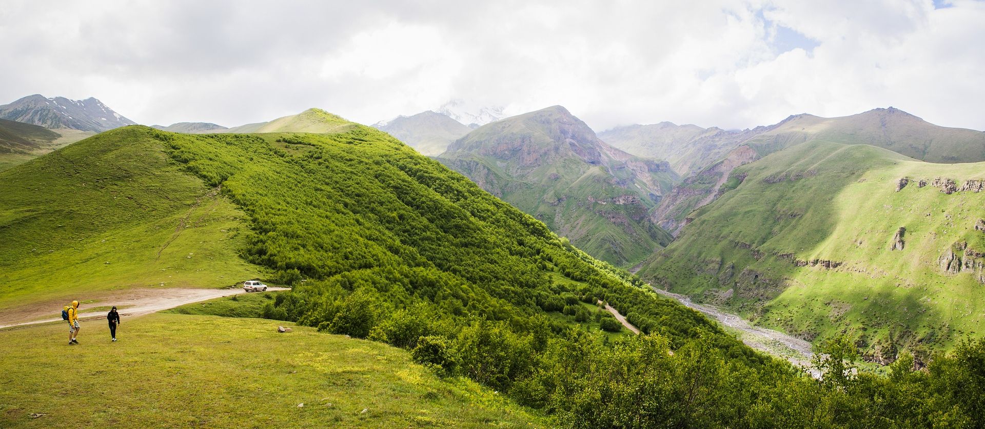 Mountain Range Georgia Kasbek Kaukasus